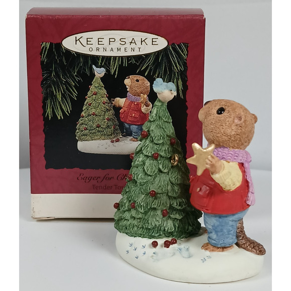 Hallmark Ornament 1994 Eager for Christmas Tender Touches Keepsake Collection - Picture 1 of 12